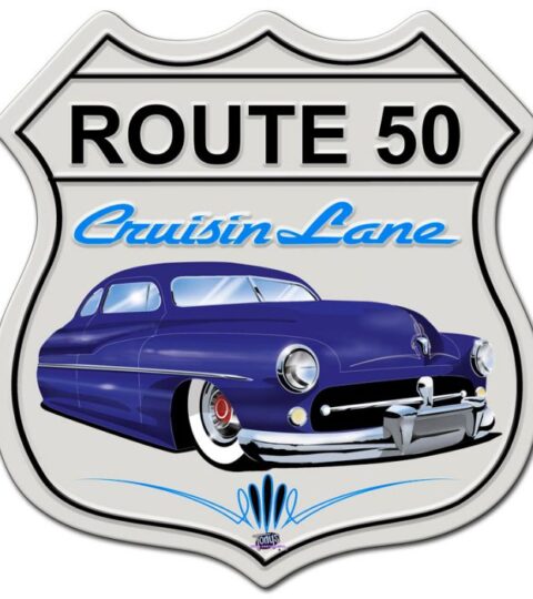 Mercury Cruisin’ Route 50 Vintage Sign