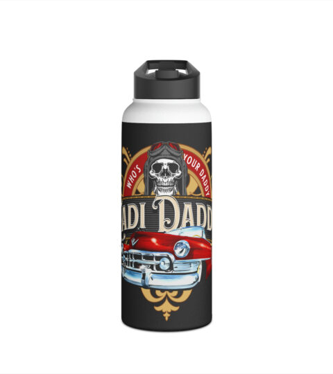 Cadi Daddy – Men’s Gift Stainless Steel Water Bottle, Standard Lid