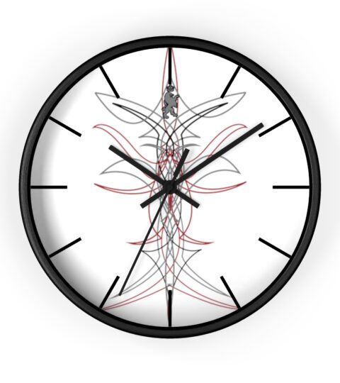 pinstriping -Wall Clock