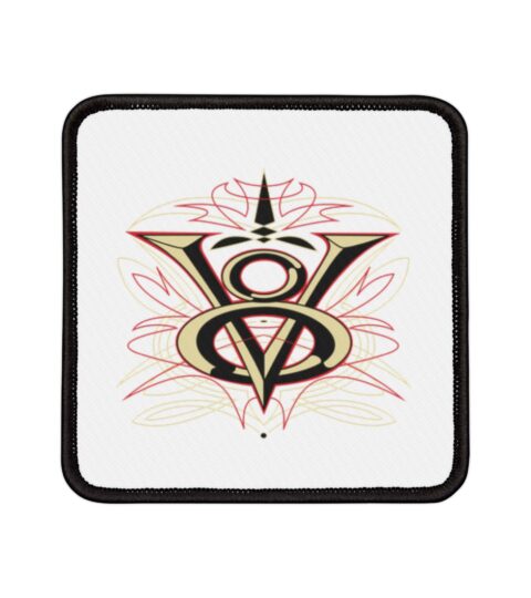 Patches Iron-On V8 Logo With Pinstriping