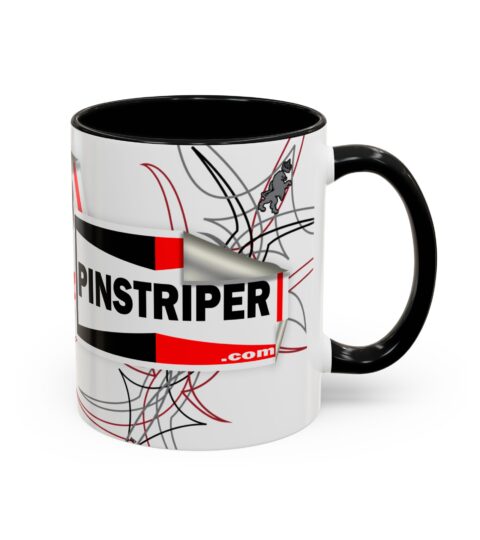 Pinstriper Logo Accent Coffee Mug – Black-Trim 11/15oz