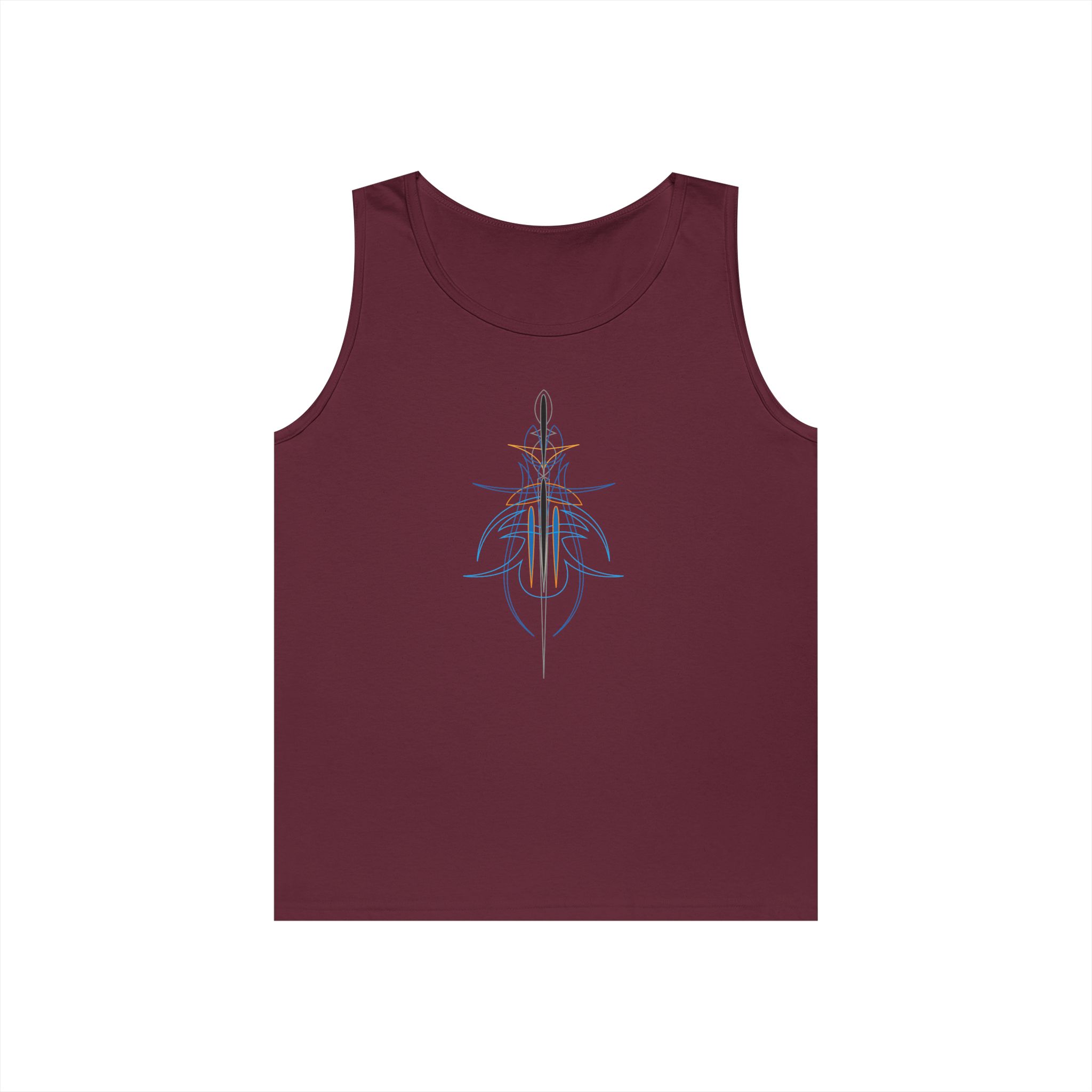 Abstract Nautical tony Pinstripe designTank - Image 3