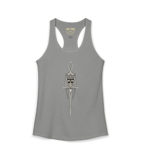 Sugar Skull with  Pinstriping design Women’s Racerback Tank