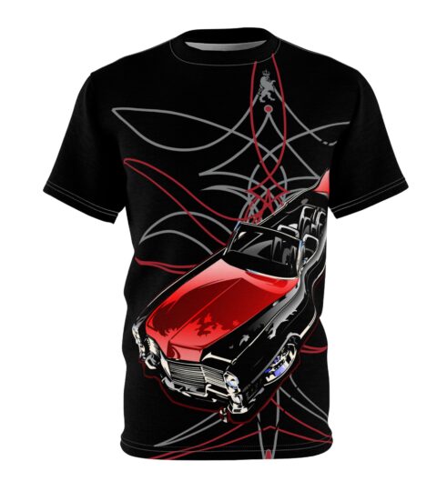Classic Cadillac Convertible T-Shirt — Retro Lowrider Car Graphic Tee
