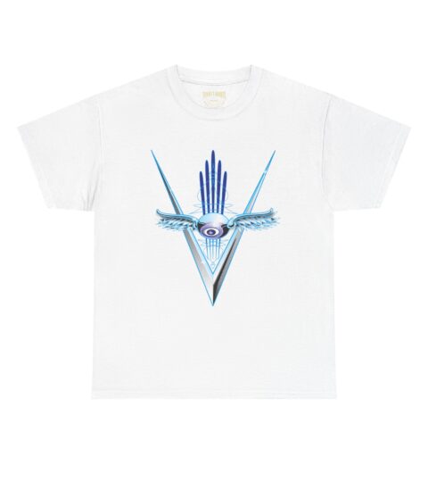 Lowrider Hot Rod T-Shirt — Chrome Eyeball Pinstriping Design