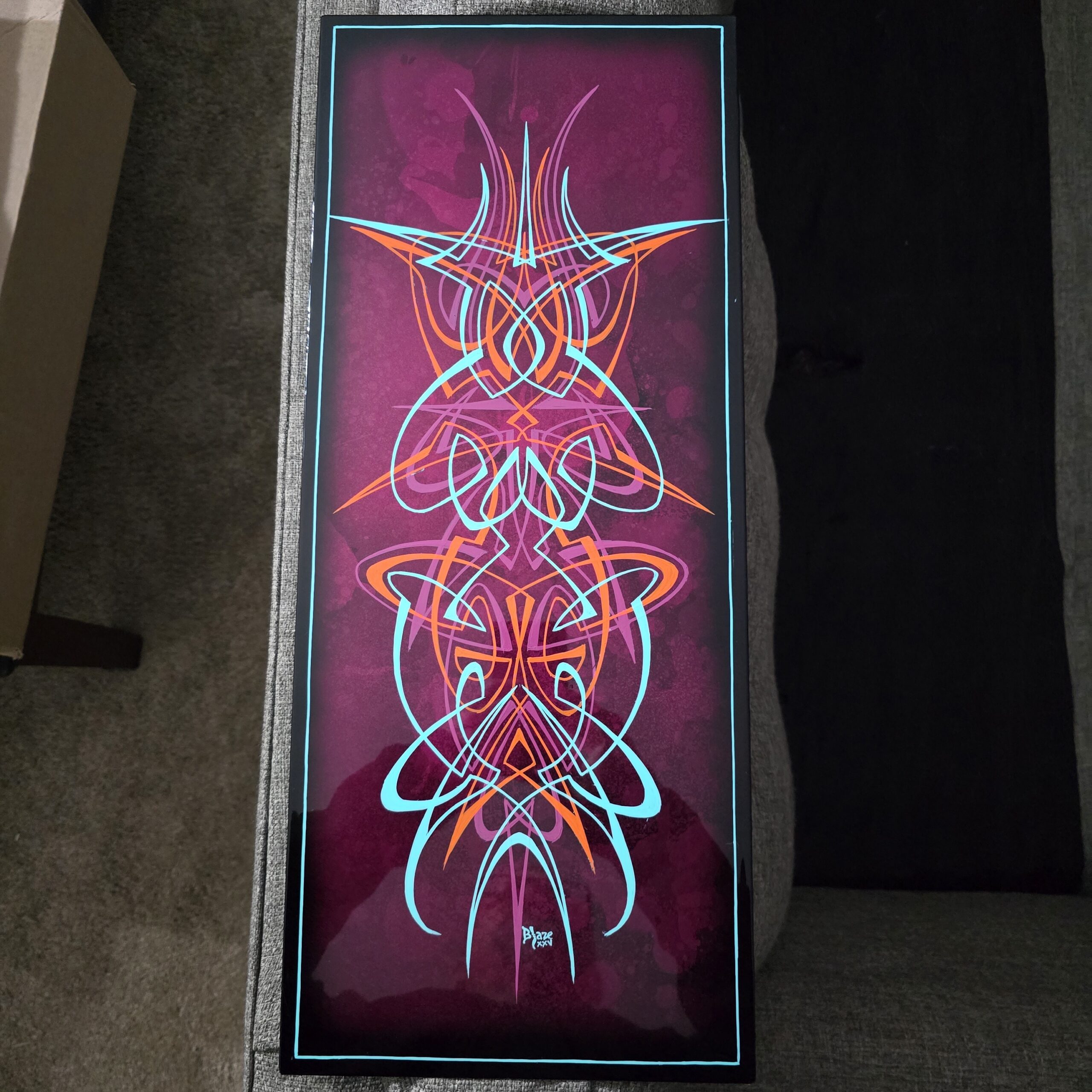 Blake Winters Blaze Kustom Colors pinstriping work