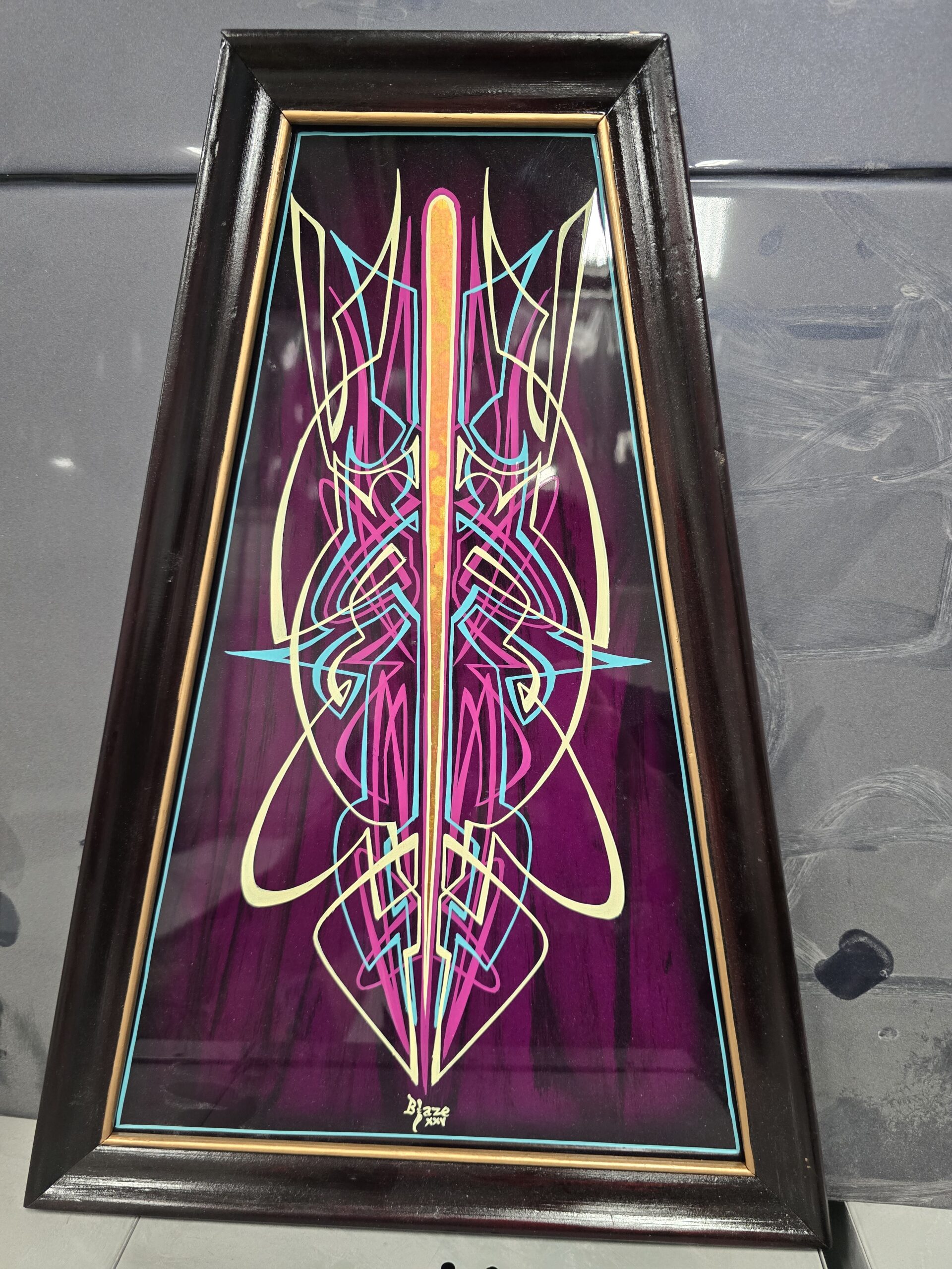Blake Winters Blaze Kustom Colors pinstriping work