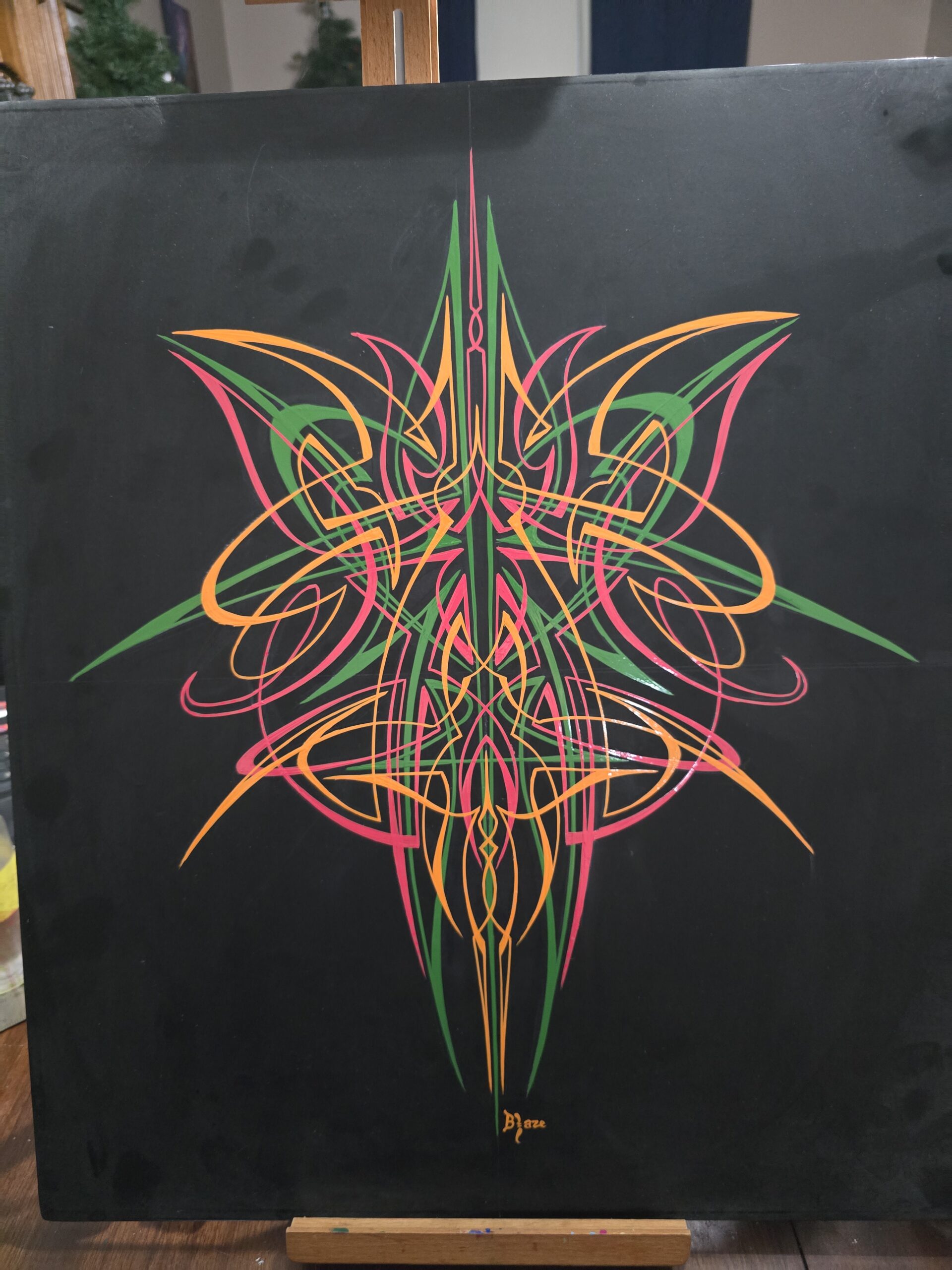 Blake Winters Blaze Kustom Colors pinstriping work