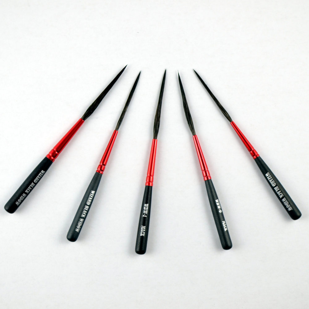 Wizard Black Widow scrolling brush Mac pinstriping brushes Kafka pinstriping brushes von dago pinstriping brushes