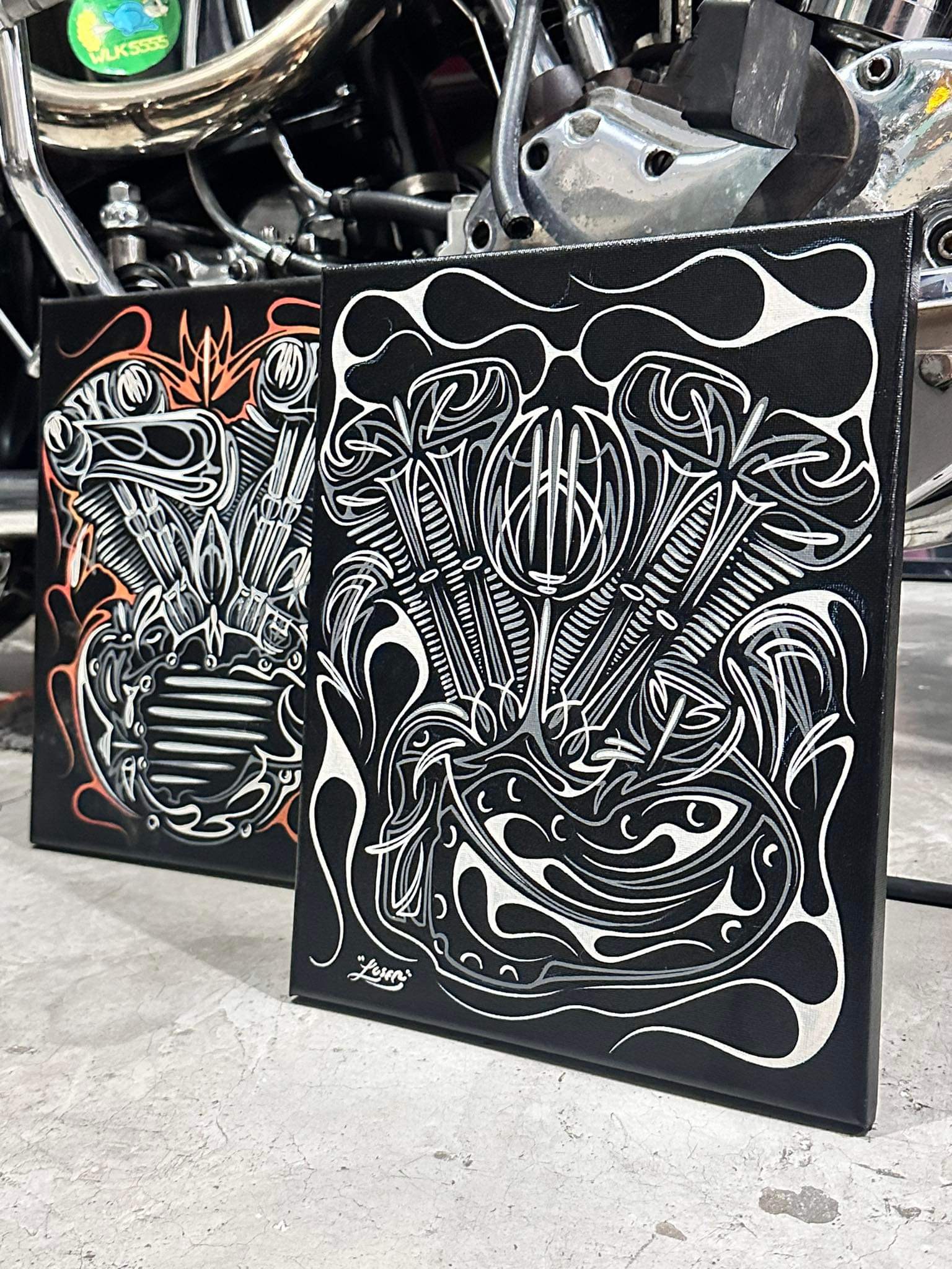 Loser arts pinstriping work